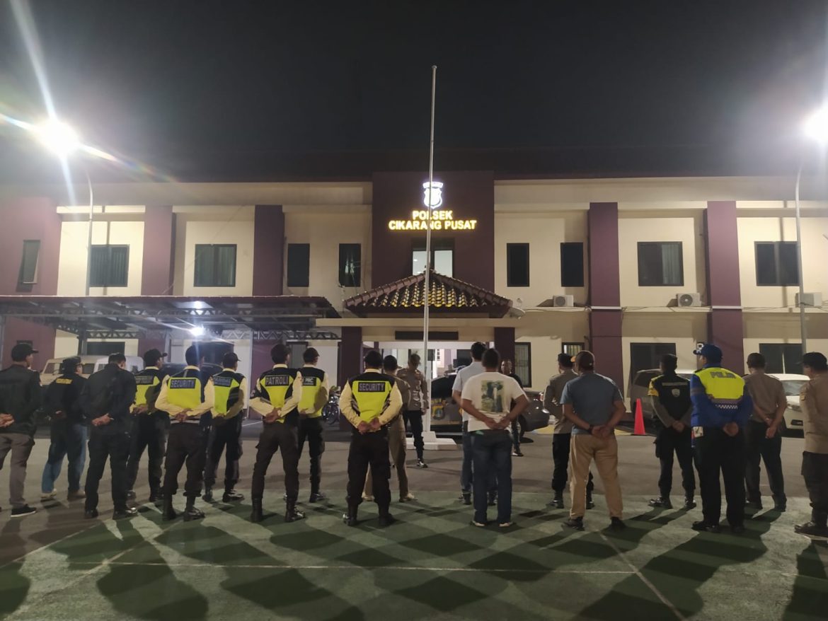 Persempit Ruang Kejahatan, Polsek Cikarang Pusat Gelar Operasi Kejahatan Jalanan Gabungan