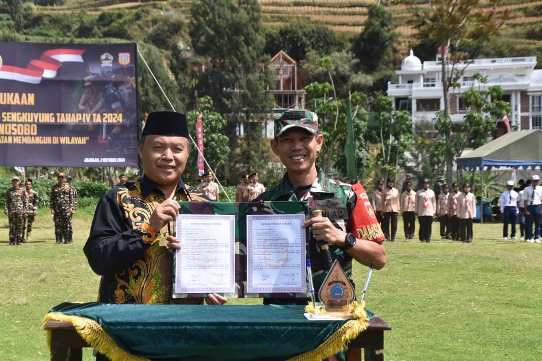 Pj Bupati Wonosobo Secara Resmi Membuka TMMD Sengkuyung Tahap IV
