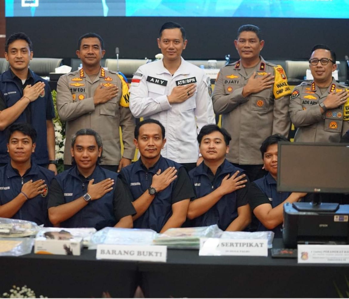 Polres Metro Bekasi Gelar Konferensi Pers Bersama Menteri ATR BPN Terkait Ekspose Mafia Tanah