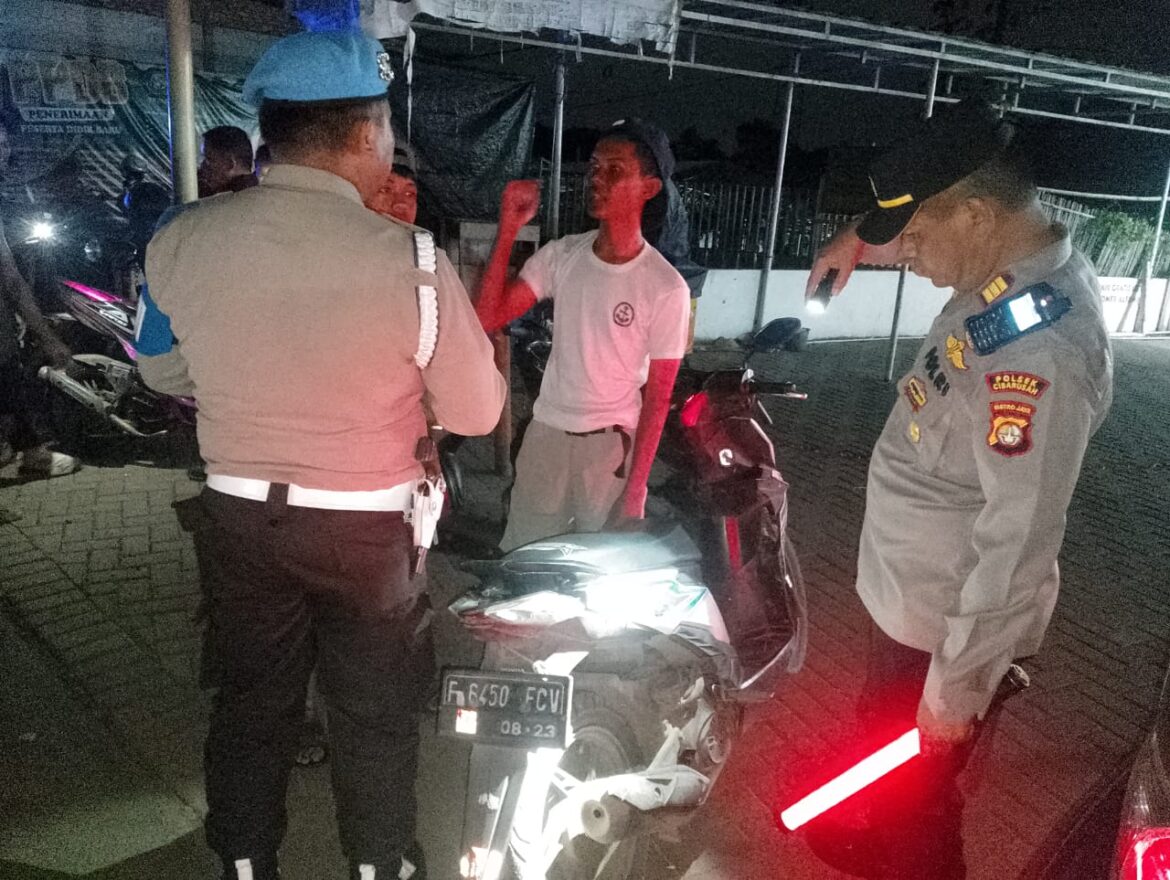 Persempit Ruang Gerak Pelaku Kejahatan, Polsek Cibarusah Gencar Lakukan Operasi Kejahatan Jalanan (OKJ)