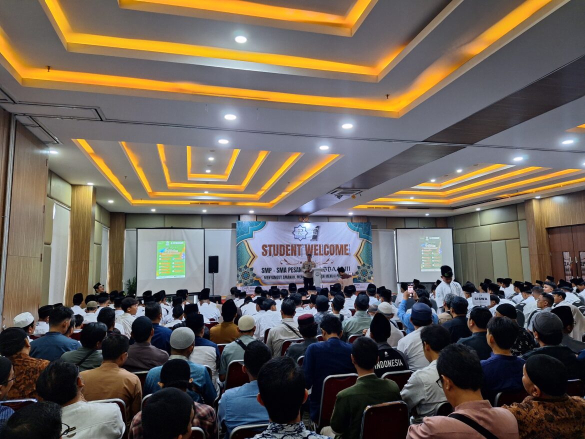 Pesan Polsek Cikarang Timur di Acara Student Welcome SMP, SMA Pesantren Rabbaanii Islamic School