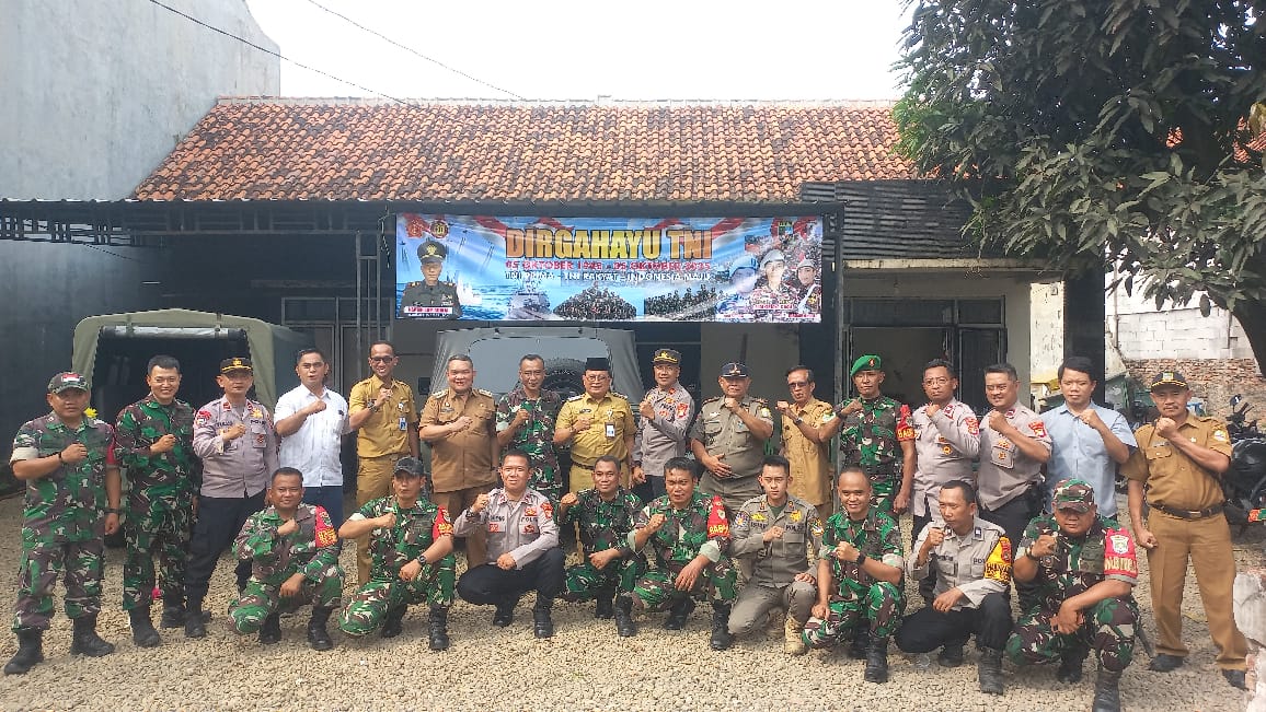 Polsek Cibarusah dan Camat Lakukan Silaturahmi dalam Rangka HUT TNI ke-80