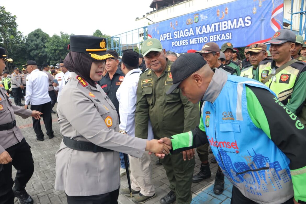 Polres Metro Bekasi Gelar Apel Siaga Kamtibmas, Wujudkan Keamanan dan Kepedulian Sosial di Bulan Ramadan