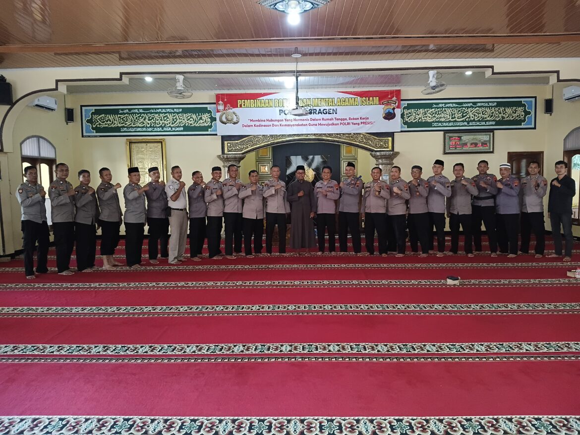 Tingkatkan SDM Unggul, Polres Sragen Gelar Pembinaan Karakter dan Aqidah Bersama PP Ibnu Abbas As-Salafy